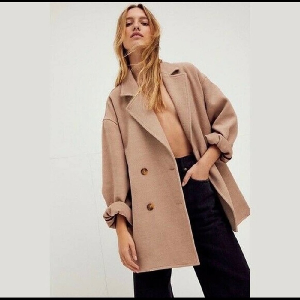 Free People Hannah Slouchy Super Blazer Size Large